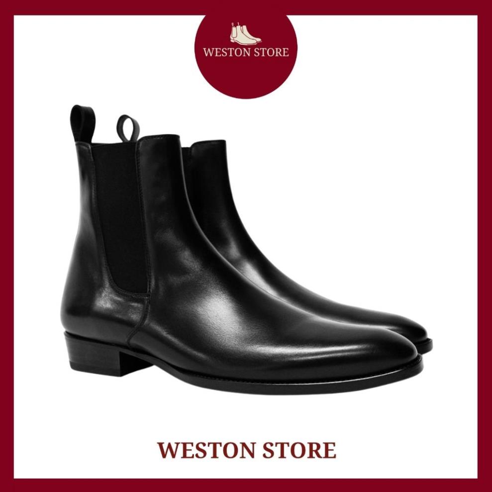KT Chelsea boots da bò thật bảo hành 12 tháng, giày bốt nam cổ cao, đế cao weston CH.1239 phiên bản PLUS 2022