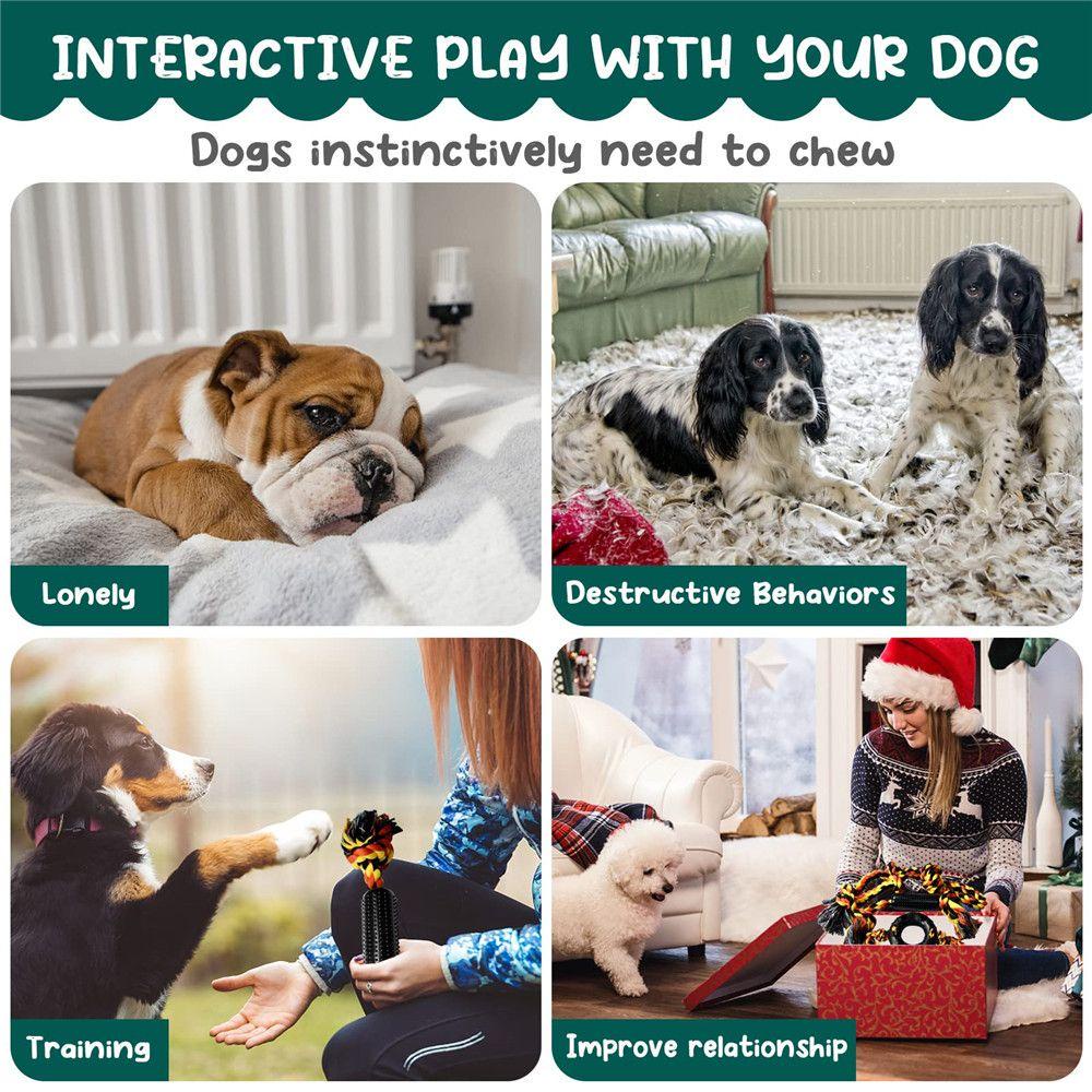 ESPO Dây Cao Su Bện Hình Khúc Xương Làm Sạch Răng Cho Cún Cưng