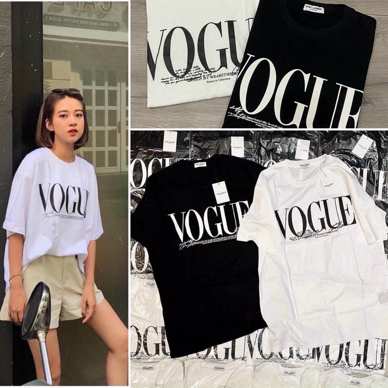 ÁO THUN VOGUE OVERSIZE NAM NỮ