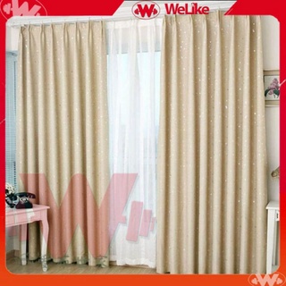 rèm treo cửa sổ cửa chính nhà tắm phòng ngủ chống nắng giá rẻ hoạ tiết sao lấp lánh 1x1m35 1mx2mwelike 