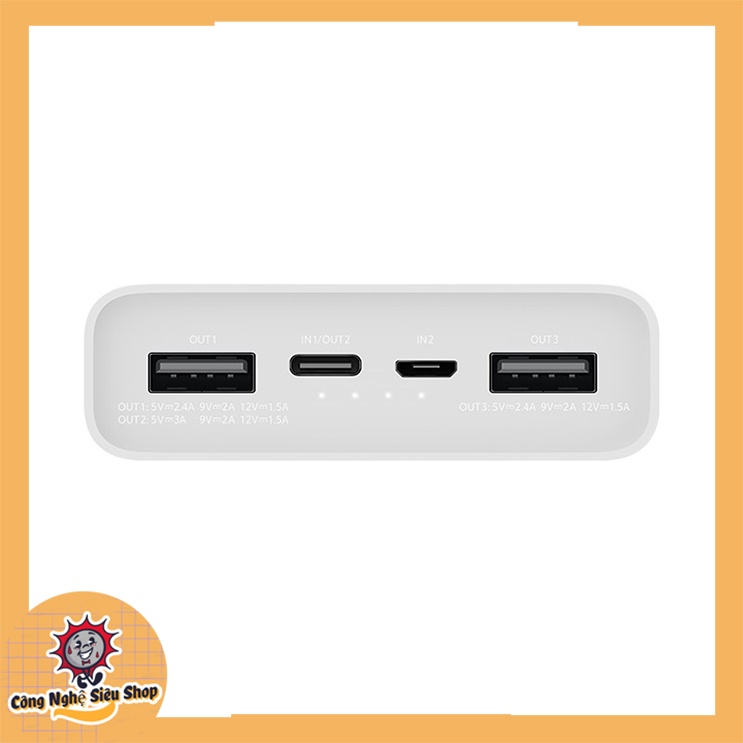 Pin dự phòng sạc nhanh 20000mAh Gen3 Xiaomi 18w