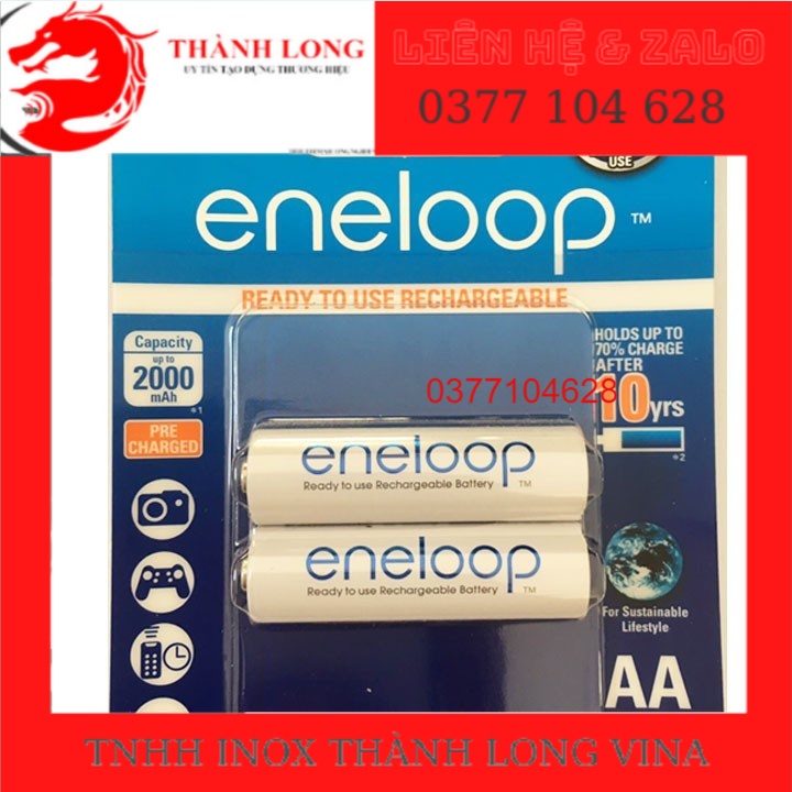 Pin sạc AA 1.2v Panasonic Eneloop BK-3MCCE/2BT (AA1900mAh) _Vỉ 2viên