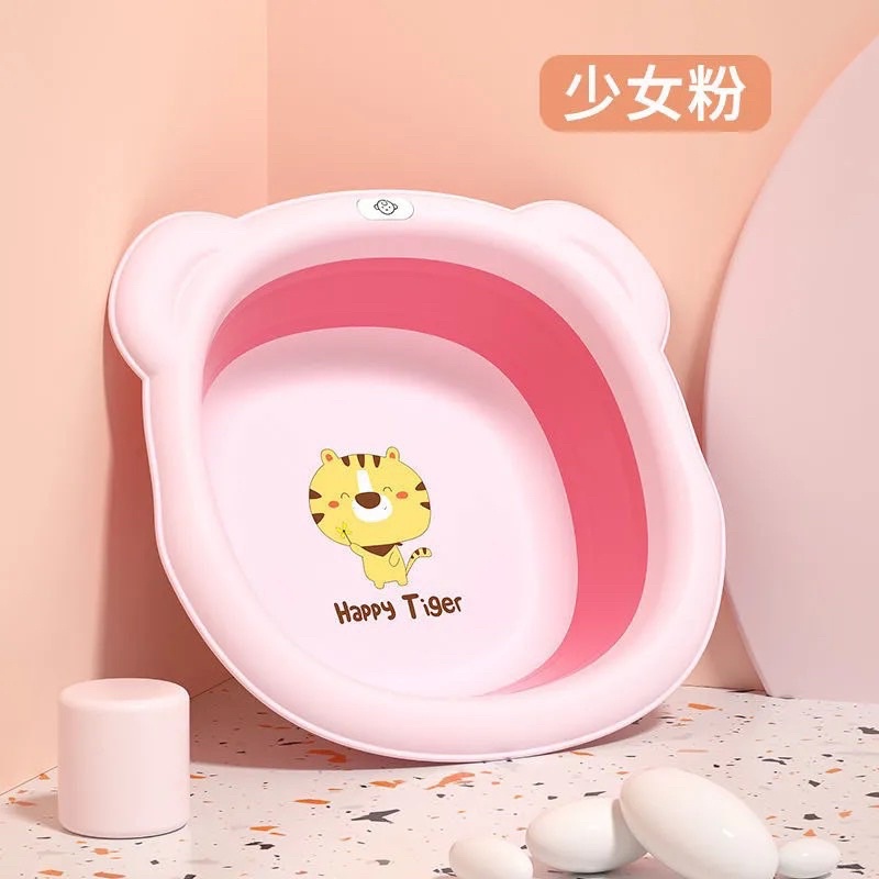 Chậu tắm gấp gọn đa năng silicon tiện lợi, dễ thương hình Hổ Tiger dễ thương cho bé