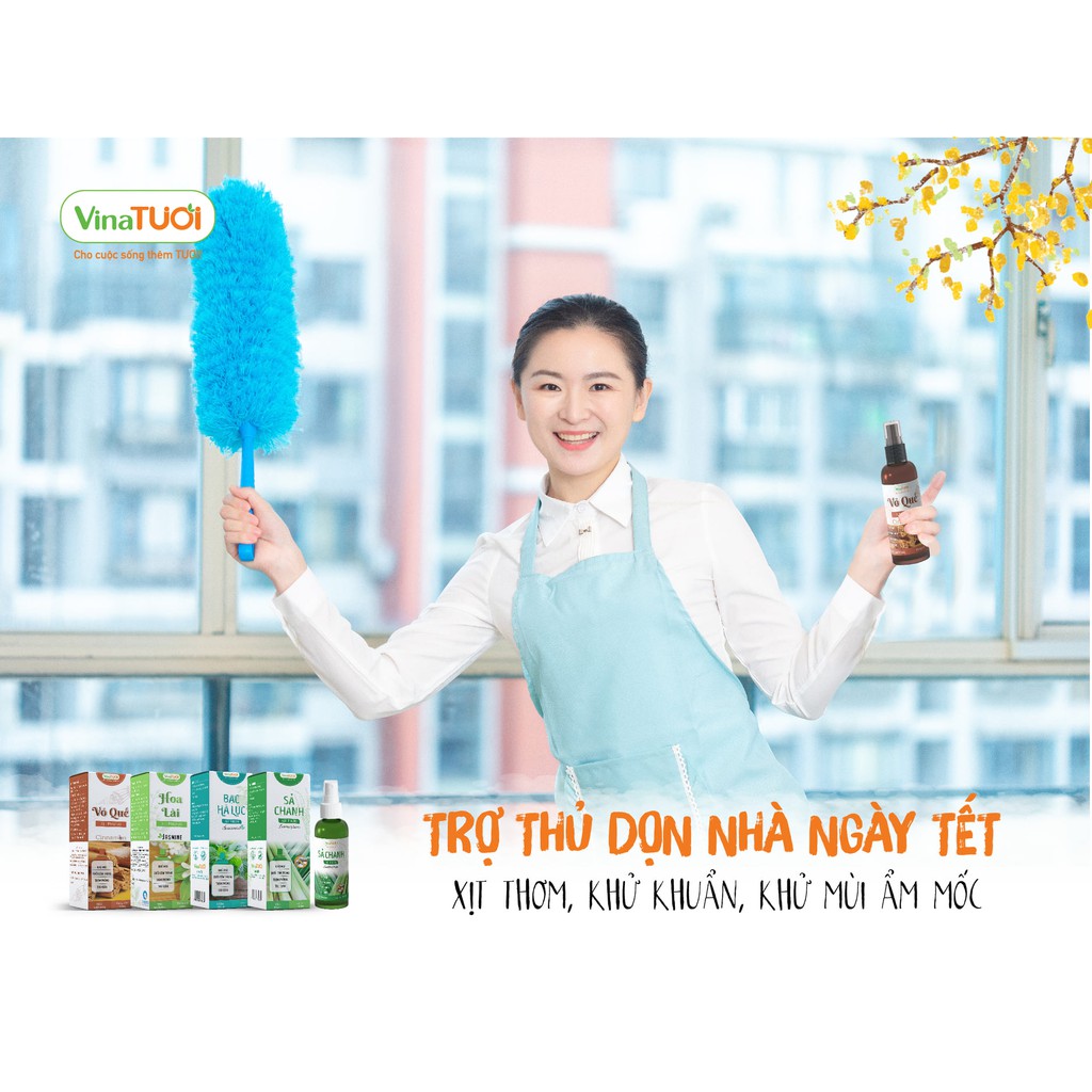 Tinh dầu xịt thơm Sả Chanh 100ml - Vina Tươi