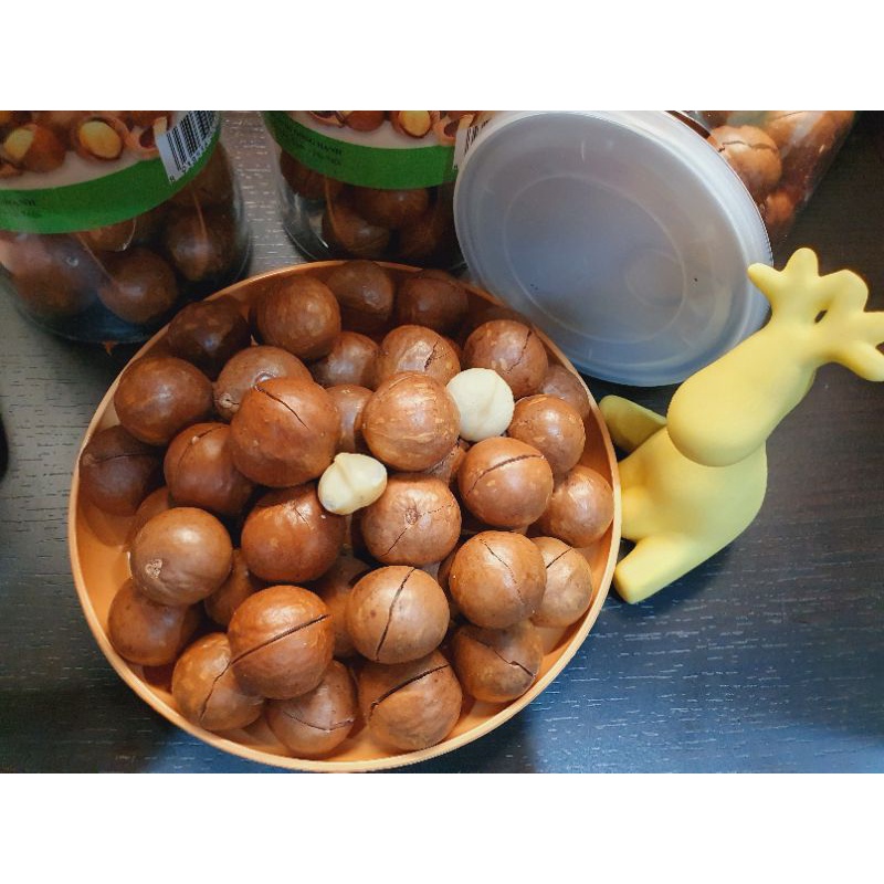 Lọ 500g macca nứt tự nhiên bao ngon