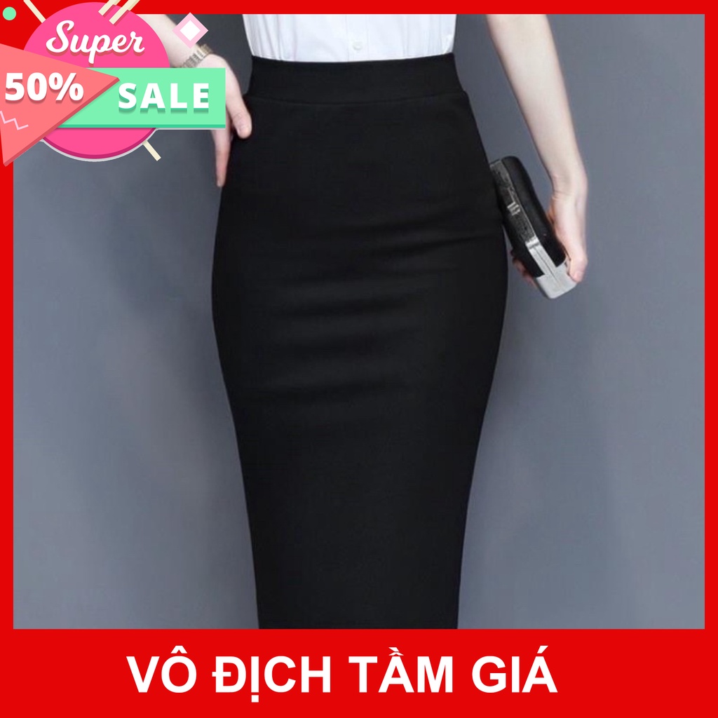 [SALE 50%] Chân Váy bút chì/chân váy công sở sẻ sau nhều màu tùy chọn chất vải co dãn dáng ôm mềm mại dễ thương