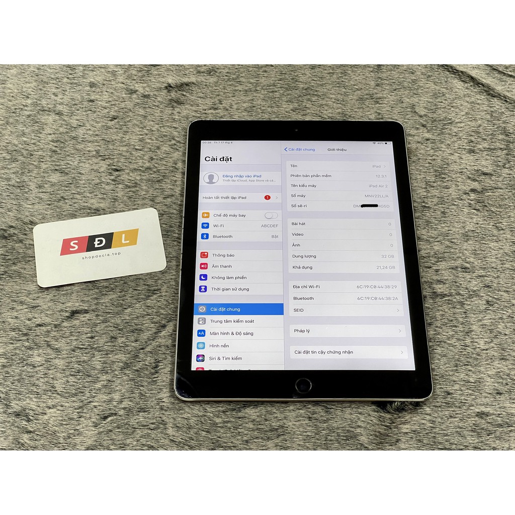 Máy tính bảng Apple iPad Air 2 32GB bản WIFI | BigBuy360 - bigbuy360.vn