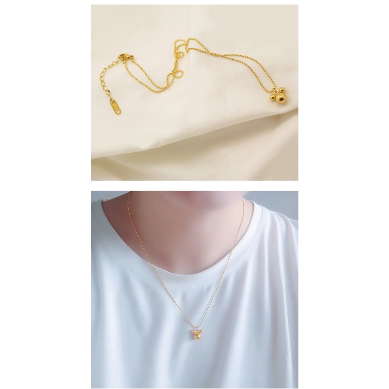 [FreeShip] Dây chuyền nữ titan Mickey X8-203a - CAM KẾT KHÔNG BAY MÀU