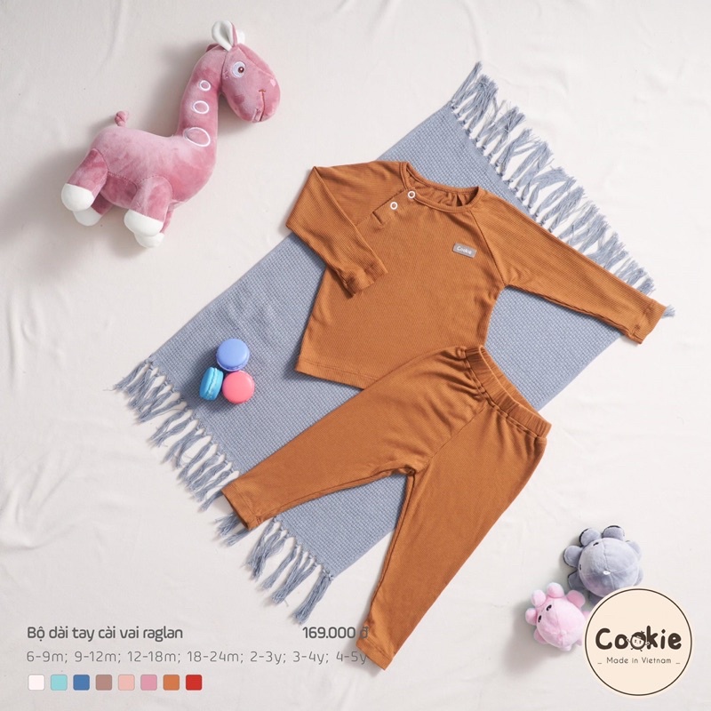 Bộ rời dài tay raglan Cookie