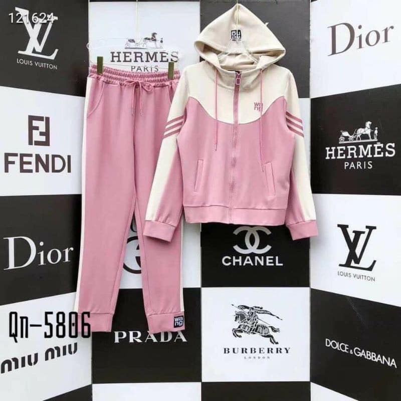 Bộ nỉ nữ ❤️FREESHIP❤️Bộ Nỉ UMI Phối Màu Wang Kéo Khóa | BigBuy360 - bigbuy360.vn