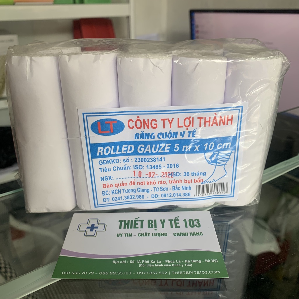 Băng Cuộn Y Tế cỡ 5*7CM hoặc 5*10CM - Băng Xô Y tế Dùng Trong Bệnh Viện hoặc Gia Đình.