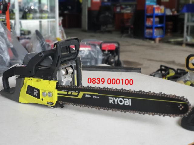 Máy Cưa Xích Xăng Ryobi 50cc Công suất lớn Lam 50cm  Máy cưa Ryobi