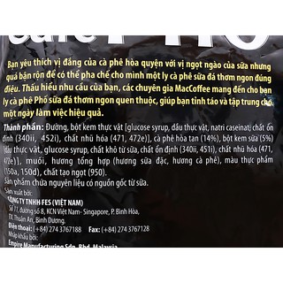 Cà phê sữa đá MacCoffee Café Phố Café Phố 720g (30 gói x 24g)