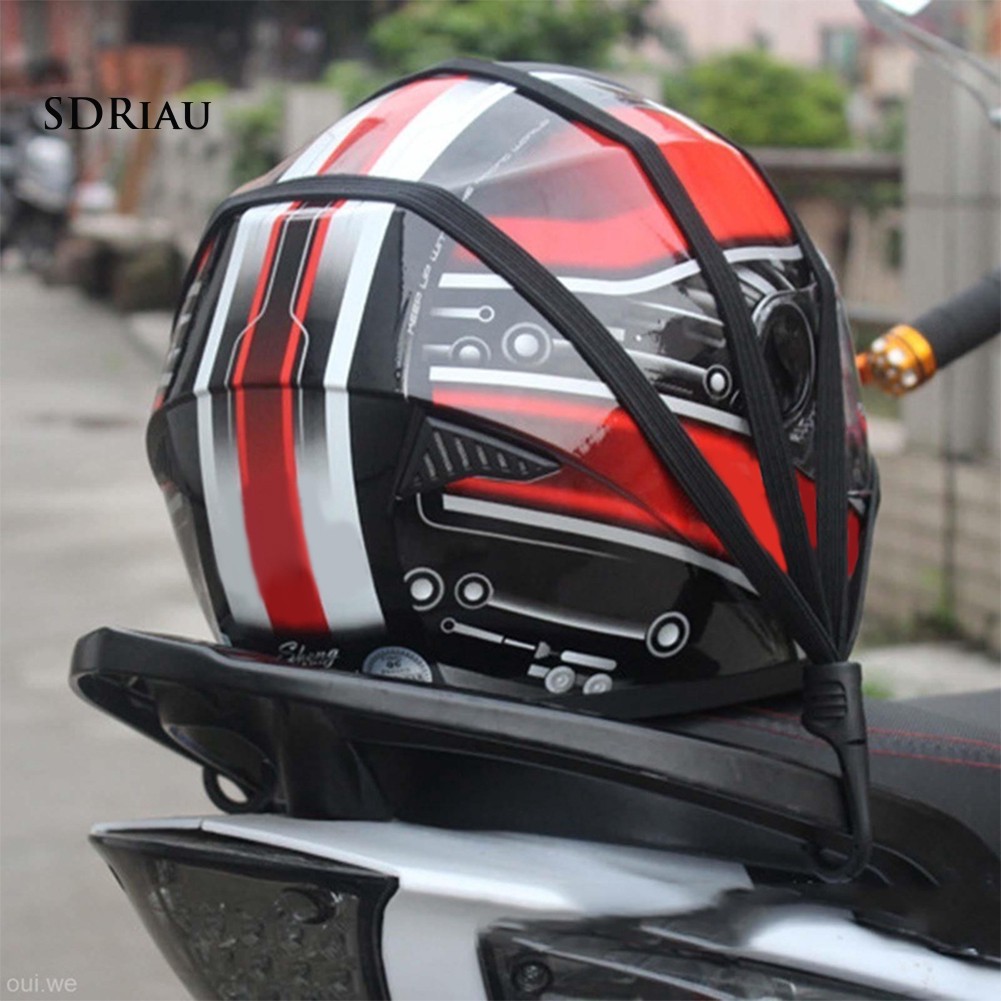 Dây Đai Co Giãn Gắn Mũ Bảo Hiểm Có 2 Móc Cho Xe Mô Tô