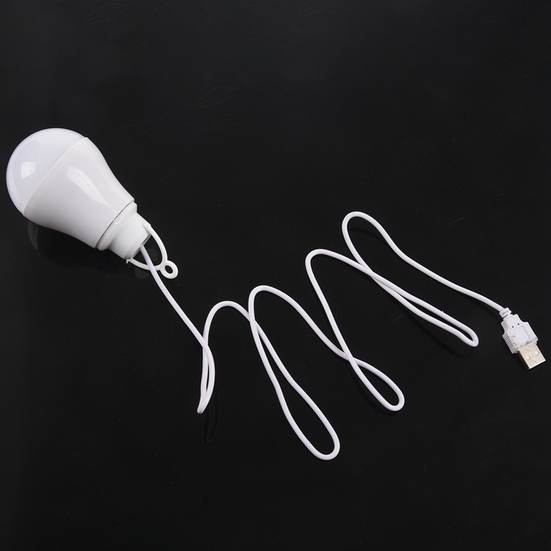 Bóng Đèn LED USB DC5V 5W Ánh Sáng Trắng Di Động Cho Laptop Ngoài Trời