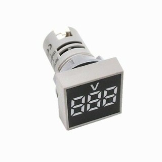 Đồng hồ đo vôn kế-ampe kế led AC 60-500V 22MM trắng