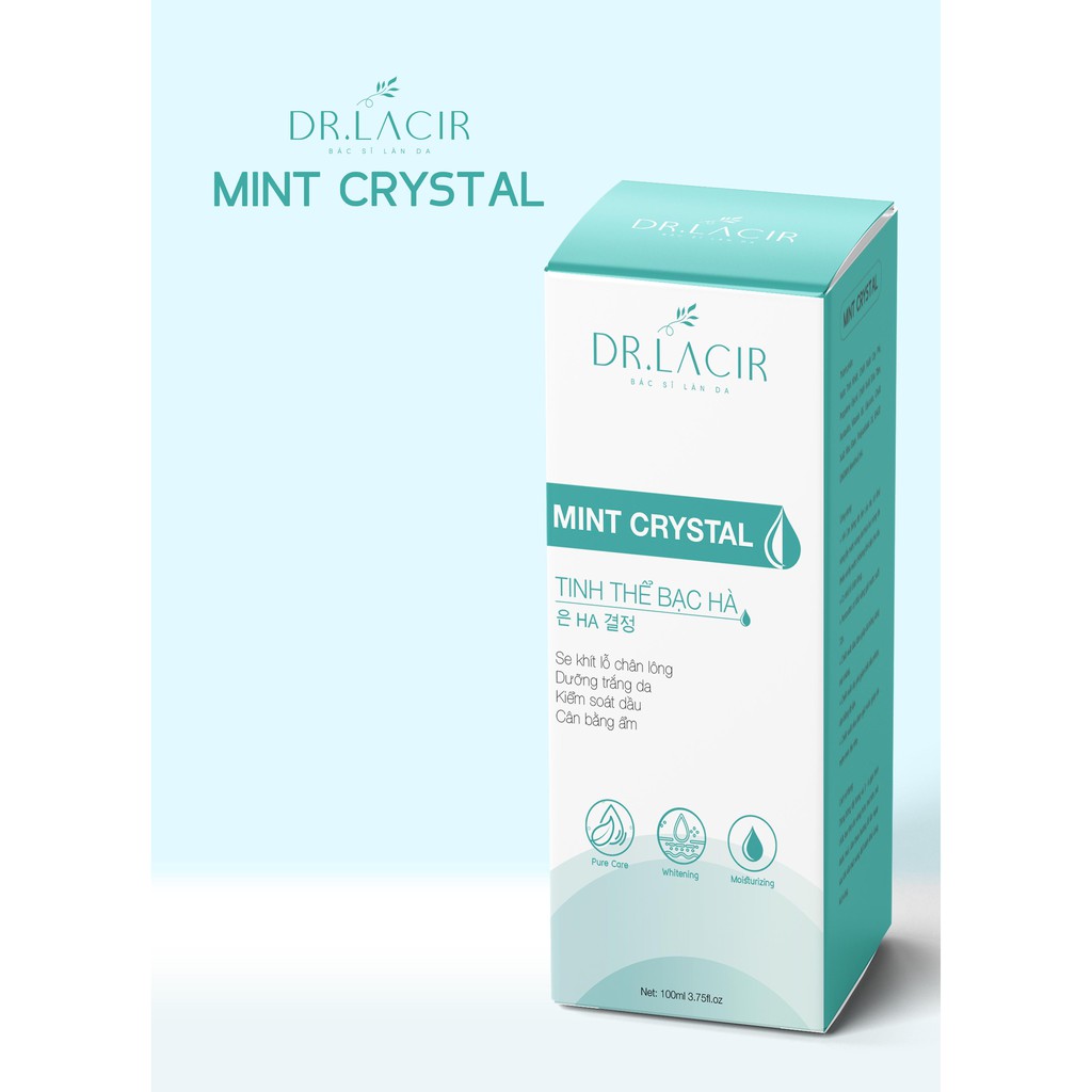 Toner Tinh Thể Bạc Hà Drlacir,chai 100ml, Giúp Co Nhỏ Lỗ Chân Lông, Cân Bằng Ẩm | BigBuy360 - bigbuy360.vn
