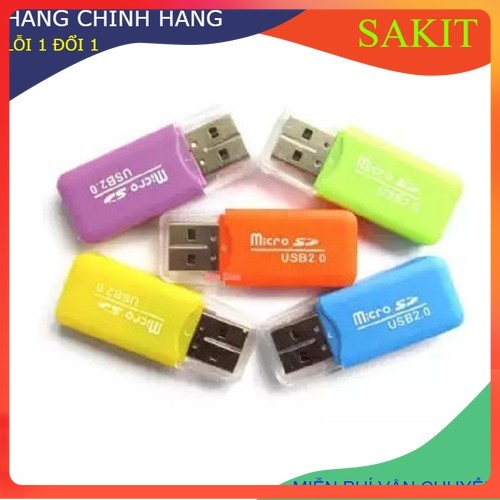 Đầu đọc thẻ nhớ usb đa năng dễ dàng đọc thẻ SD, Mini SD