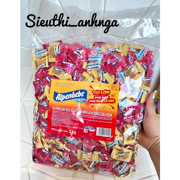 Kẹo Cứng Alpenliebe/Mentos Bịch 2Kg/1Kg