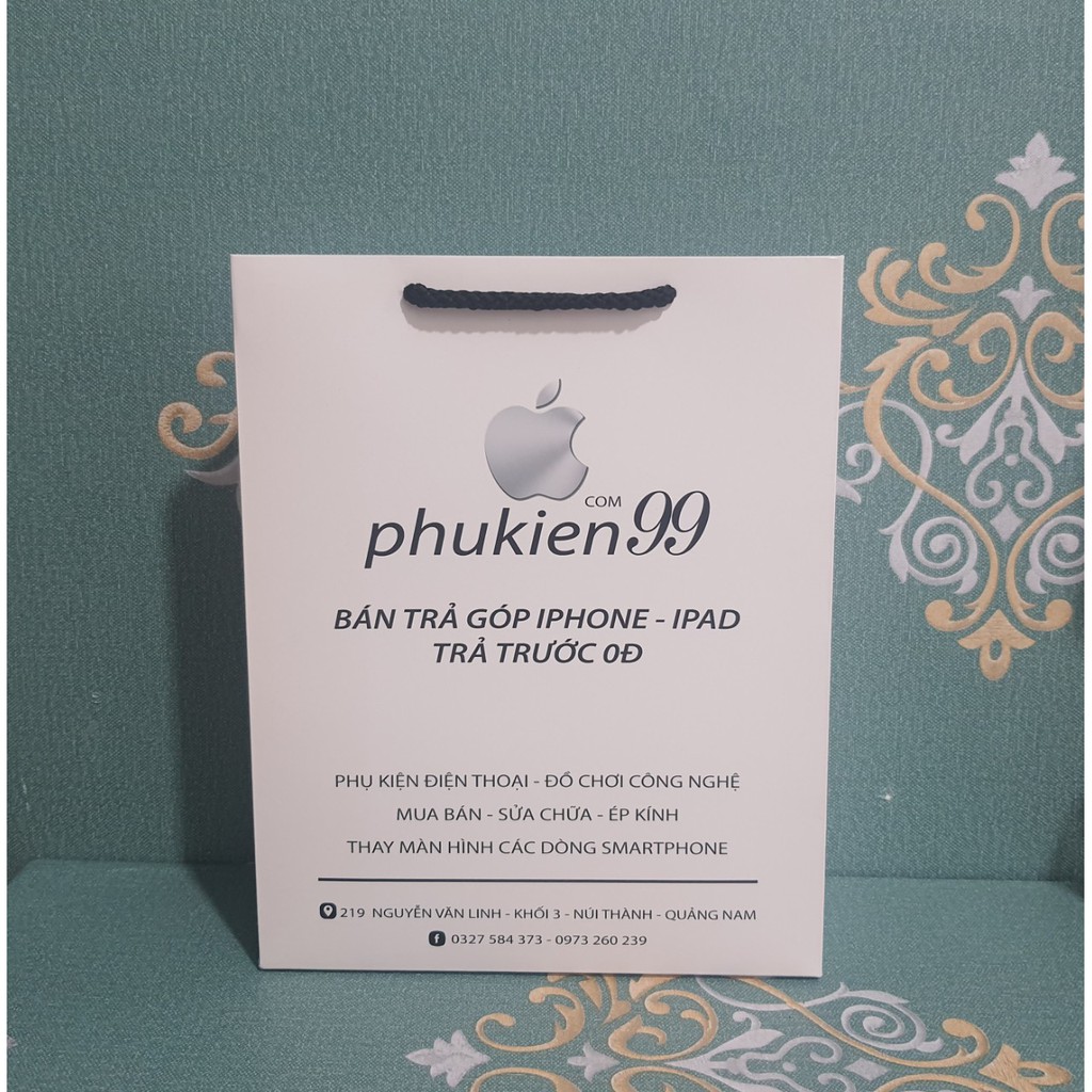 100 Túi in size L phom dọc 20x25x8 (giấy ivory dày) | BigBuy360 - bigbuy360.vn