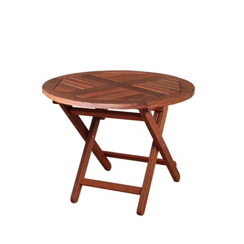 Bàn xếp tròn mini Sumbawa gỗ dầu IBIE gỗ dầu