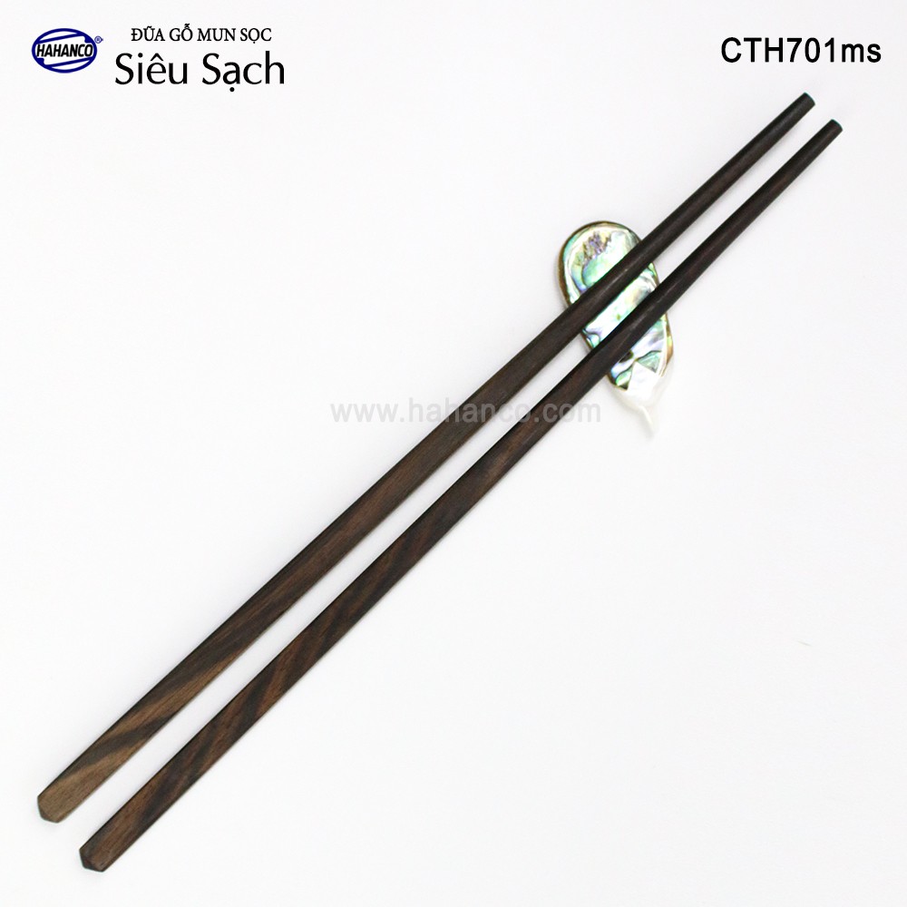 Đũa gỗ Tự nhiên trơn cao cấp (10 đôi) Chopstick of HAHANCO - CTH701MS