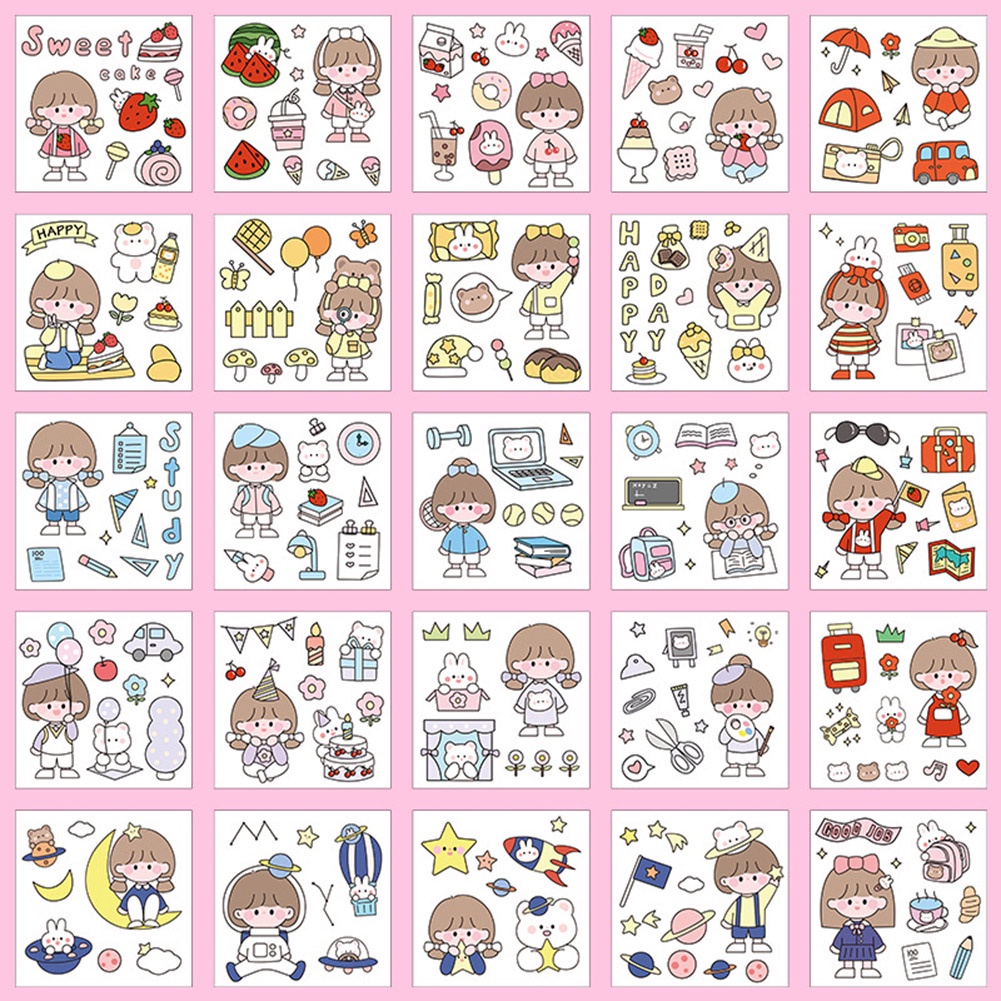 Túi Đựng Bút Trong Suốt In Họa Tiết Dễ Thương