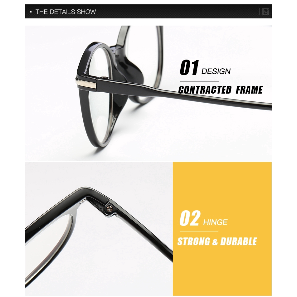 Fashion Anti-Radiation Eyeglasses Transparent Retro unisex Computer Glasses Anti-Blue lens Eyewear Myopia glasses