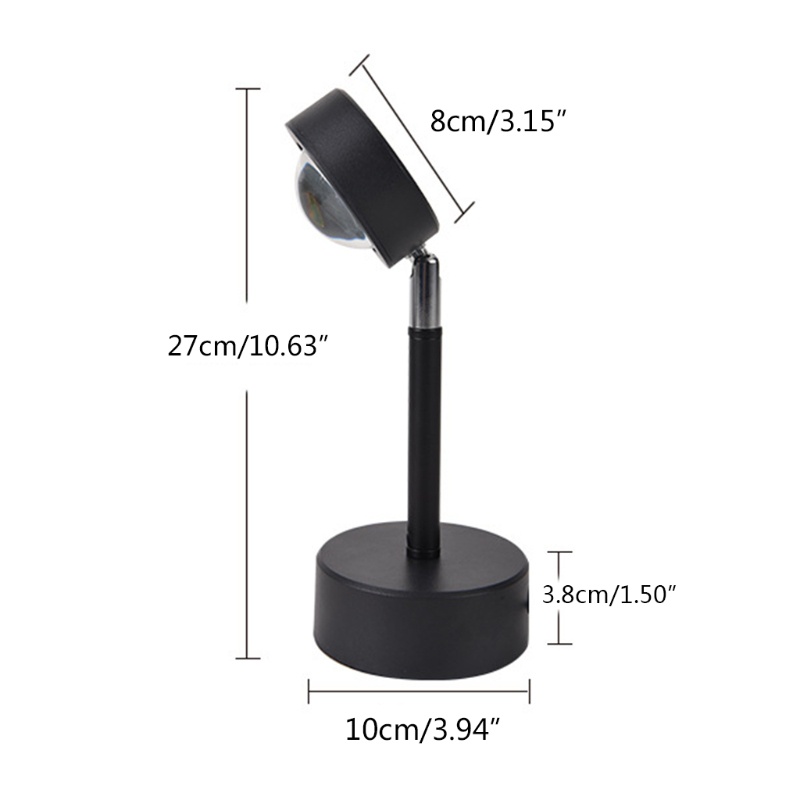 Đèn LED USB Chiếu Cầu Vồng Hoàng Hôn Cho Phòng Ngủ Quán Cà Phê Tiệc Tùng