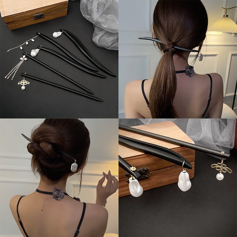 Trâm Cài Tóc Bằng Gỗ Phong Cách Trung Hoa Cổ Điển Cho Nữ