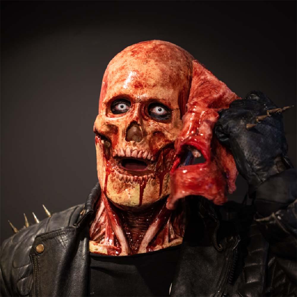 Mặt nạ hóa trang Halloween hình đầu lâu độc đáo