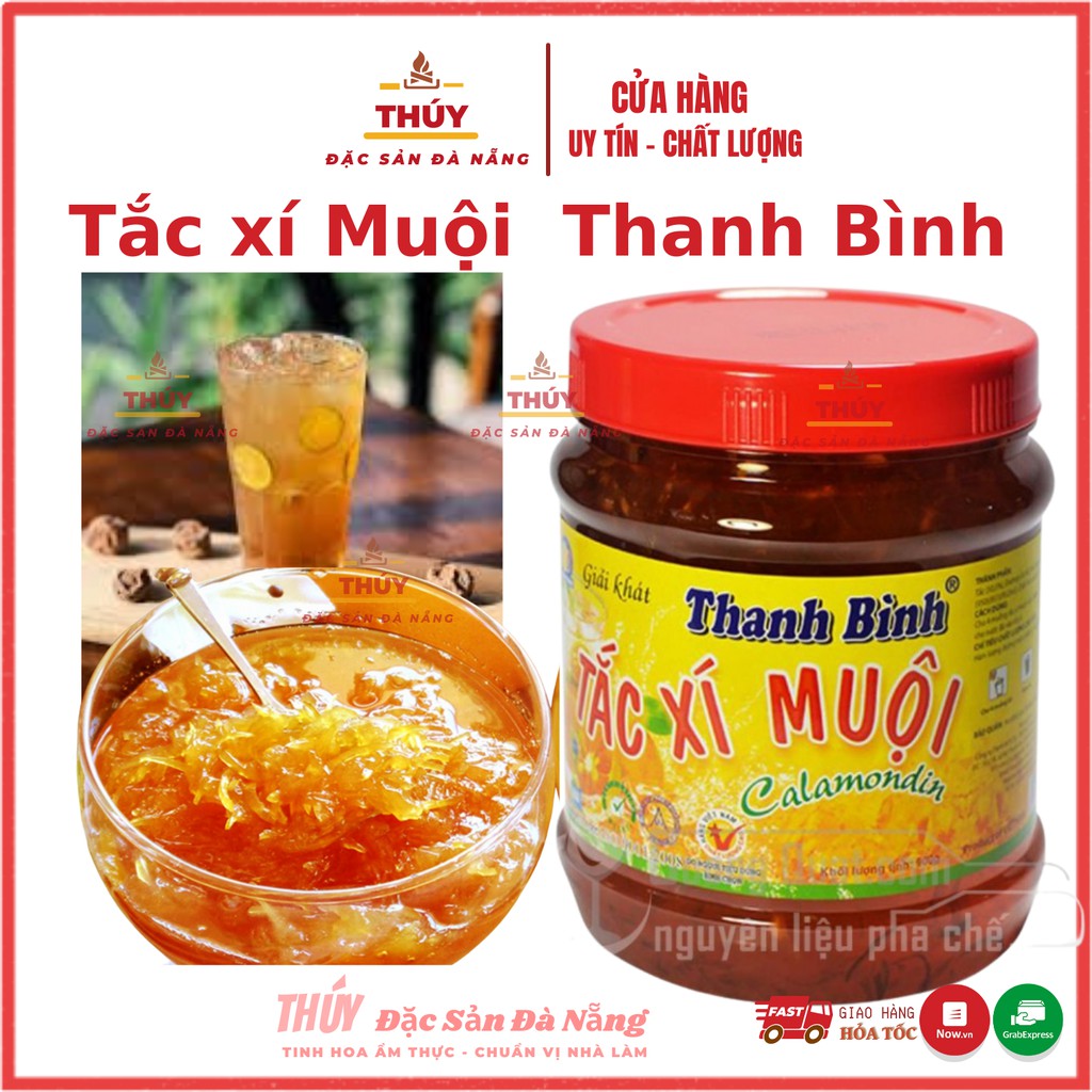 Tắc xí muội Thanh Bình hũ 900gr - Nguyên liệu pha chế ngon cho Các loại thức uống - trà chanh - trà tắc