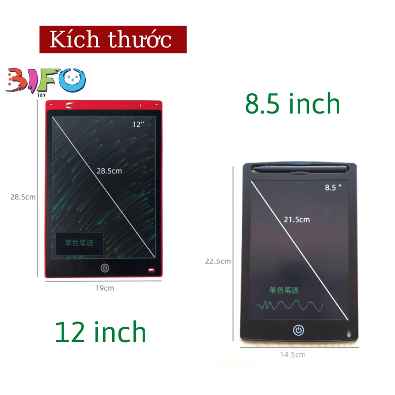 Bảng viết, bảng vẽ điện tử thông minh LCD tự xóa có khóa màn hình đồ chơi giáo dục thông minh học tập