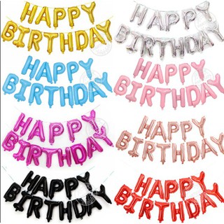 Bong bóng chữ Happy birthday phụ kiện trang trí sinh nhật set bong bóng trang trí sinh nhật