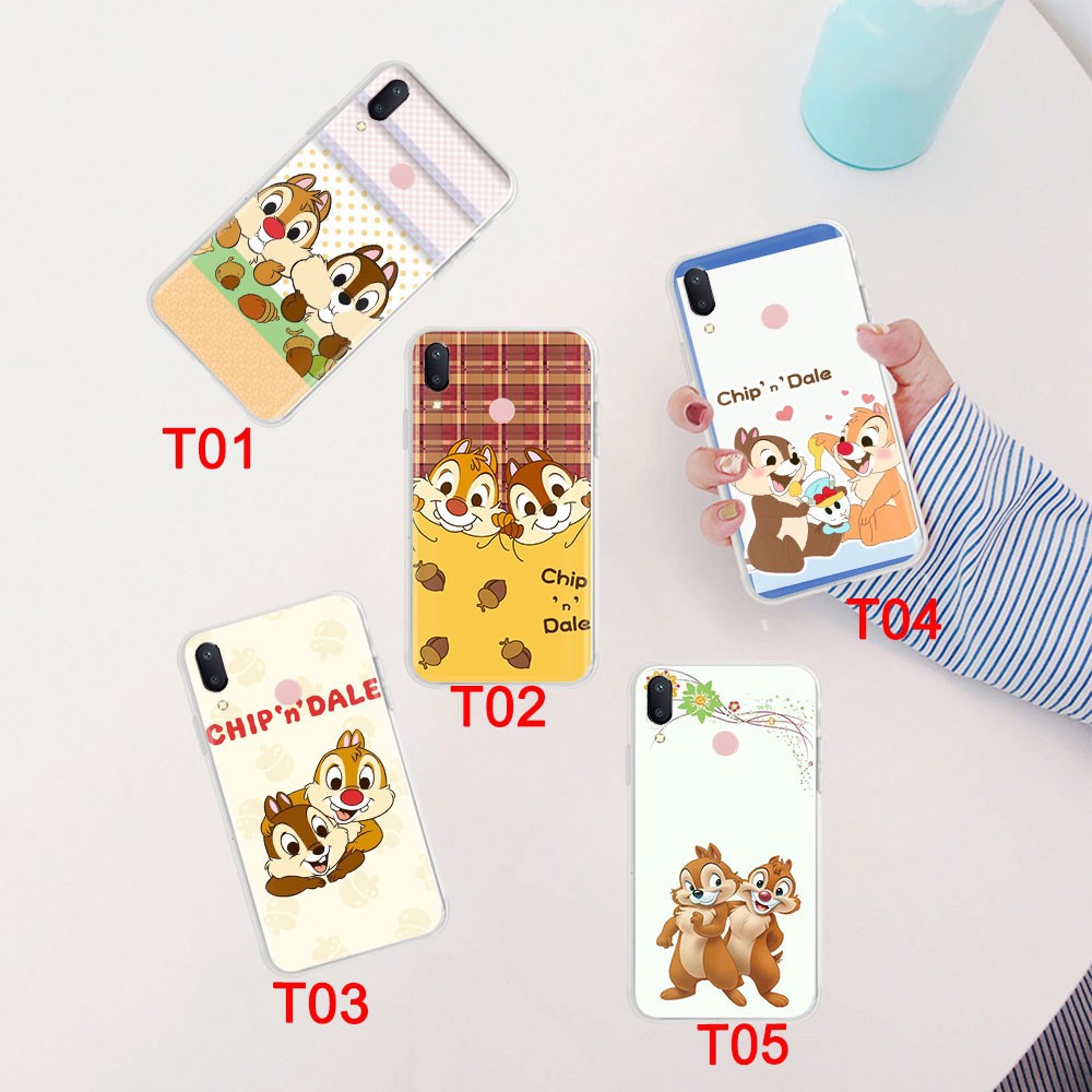 Ốp Điện Thoại Mềm Trong Suốt Hình Chip Và Dale 65gt Cho Xiaomi Poco X3 Nfc Mi 8 9 Se 9t Pro A2 Lite