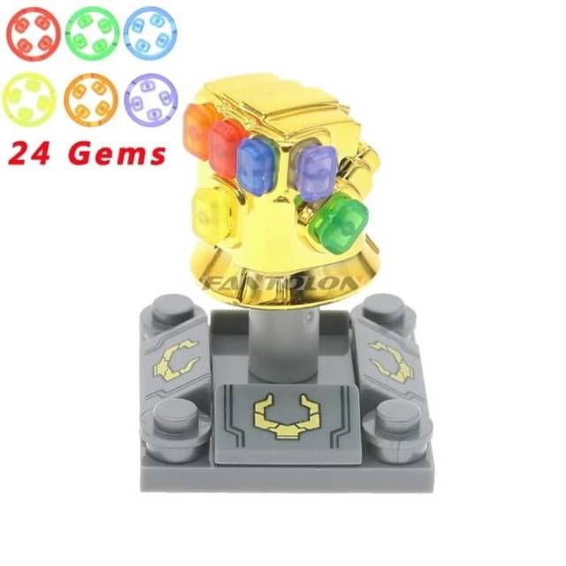 Mô Hình Lắp Ráp Lego 24 Gems Infinity Gauntlet Cho Switch Thanos Bootleg Maiman