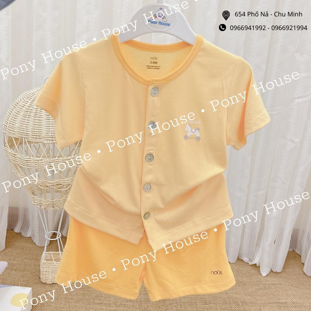 Bộ Quần Áo Cộc Nous Cài Thẳng Chất Nu Petit Cho Bé Size 3-6 Tháng Đến 9-12 Tháng Mẫu Mới 2022