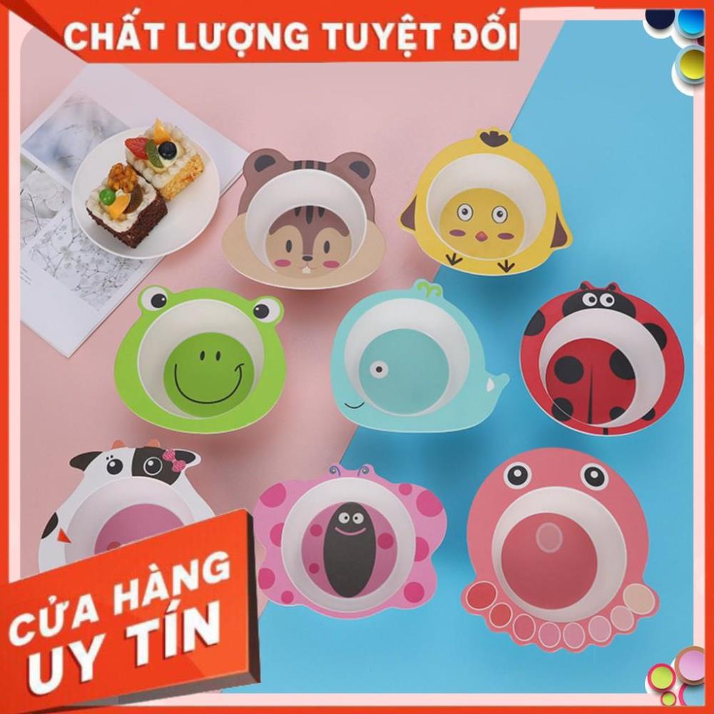 Bát ăn dặm SALE hình thú kiểu Nhật chống đổ cho bé – Chén ăn dặm giữ nhiệt làm từ nhựa sợi tre an toàn cho trẻ GD022