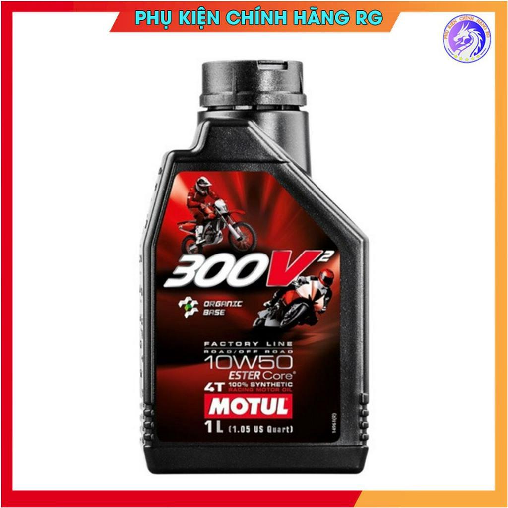 Dầu Nhớt Motul 300V² 4T Factory Line 10W50 cho xe số xe côn 4 thì