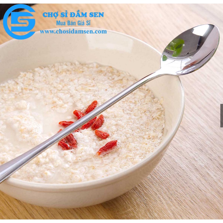 [combo10] Muỗng inox dài Muỗng cà phê chất liệu thép không gỉ thiết kế tay cầm dài tiện dụng G337-Muongcafe