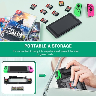 Protective Cover For Nintendo Switch Case Shell Console Anti-fall Shockproof Protective Case with 7 Game Cards Storage Slots