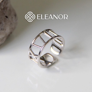 Nhẫn bạc eleanor hình số la mã bản lớn - sp001077