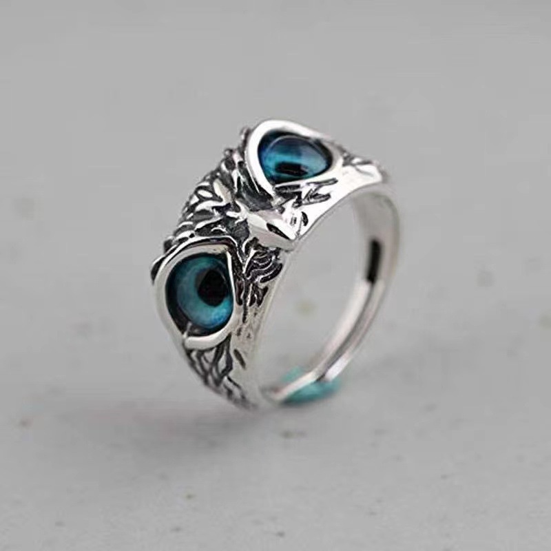 Nhẫn Nam Nữ Thời Trang Unisex Eagle Ring Loki Accessories Màu Bạc Cao Cấp - Nhẫn Unisex Đẹp Cá Tính Chất Liệu Titan