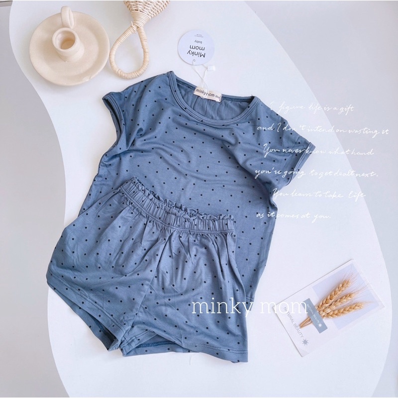 Bộ thun lạnh mặc nhà cho bé gái