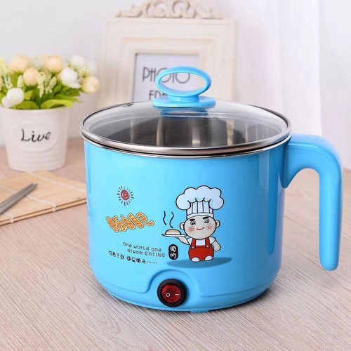 Nồi ca nấu mì - lẩu mini đa năng tặng kèm vĩ hấp trứng tiện dụng