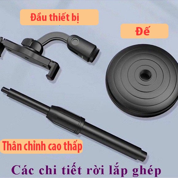 Giá Đỡ Điện Thoại, Kẹp Điện Thoại Microphone Stands L08, Livestream Học Tập Xem Phim, Đế Tròn Để Bàn GD46