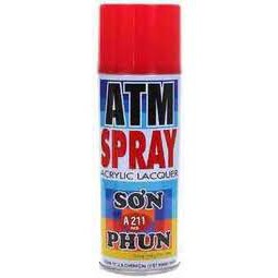 Sơn phun Sơn Xịt Màu Đỏ ATM A211