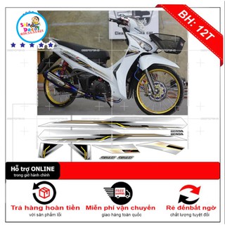 [SHIN DECAL] Tem xe wave 125i dán xe trắng