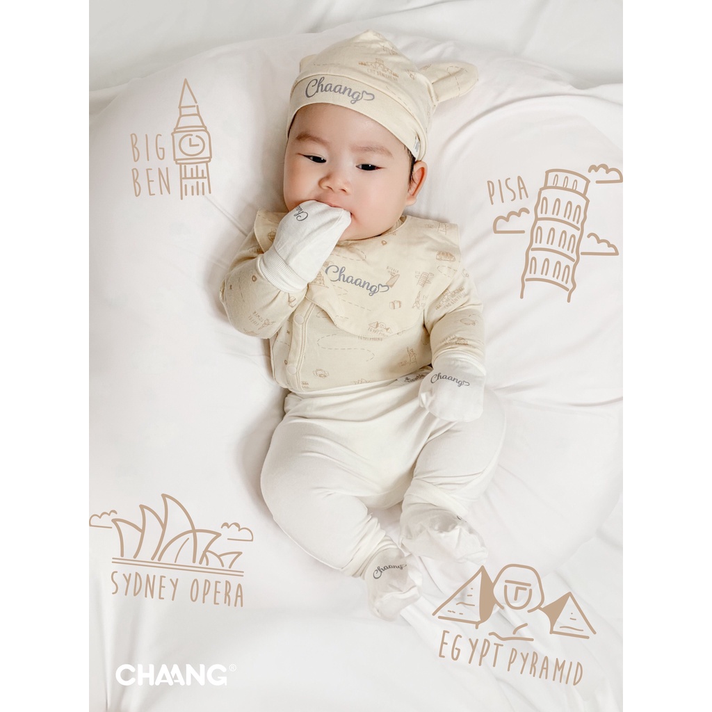 Chaang Set quần dài Jungle nhiều màu cho bé sơ sinh AW2021D16