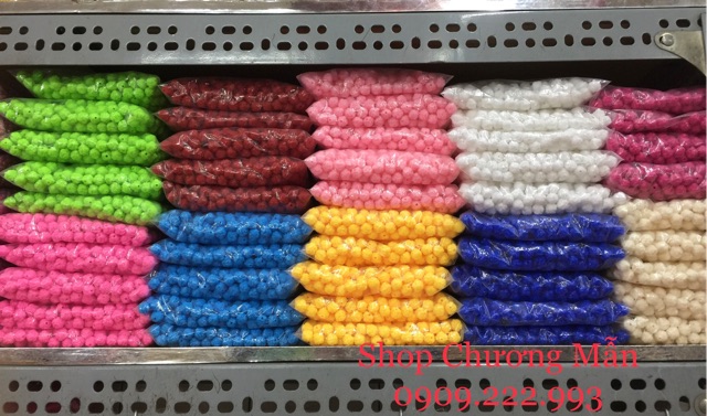 100G Hạt Bông Hồng Sữa Đục 12mm Đủ Màu Giá Sỉ